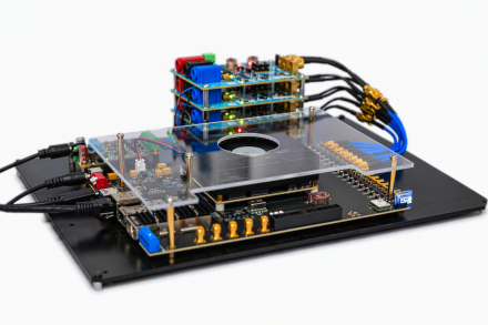 An image of Lagrange-0, the first Probabilistic Processing Unit (PPU) powered by Quantum Dice’s ORBITTM architecture