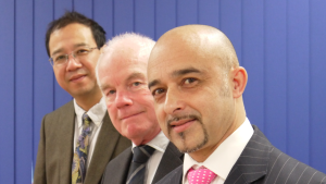 Oxford Endovascular inventor Professor Zhong You, Chairman Brian Howlett and CEO Mike Karim