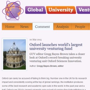 Image from “The world’s largest university venturing fund…” News Article