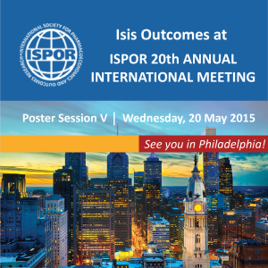 Image from Isis Outcomes at ISPOR 20th Annual International Meeting News Article